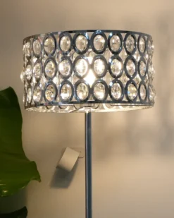 Gulvlampe TENNA Krystal Sølv