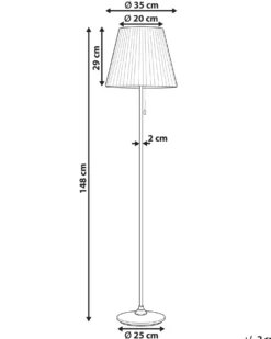 Gulvlampe TORYSA Metal Messing