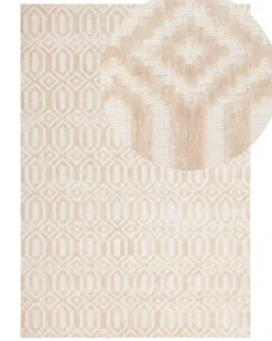 Gulvtæppe ADATEPE Beige 140 x 200 cm Viskose