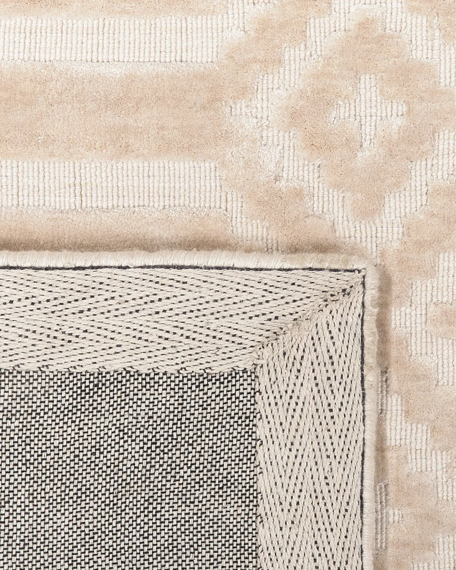 Gulvtæppe ADATEPE Beige 140 x 200 cm Viskose