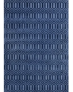 Gulvtæppe ADATEPE Navy Blå 160 x 230 cm Viskose