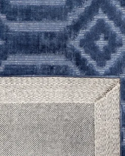 Gulvtæppe ADATEPE Navy Blå 160 x 230 cm Viskose