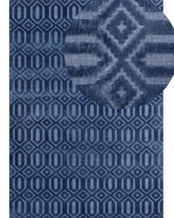 Gulvtæppe ADATEPE Navy Blå 160 x 230 cm Viskose