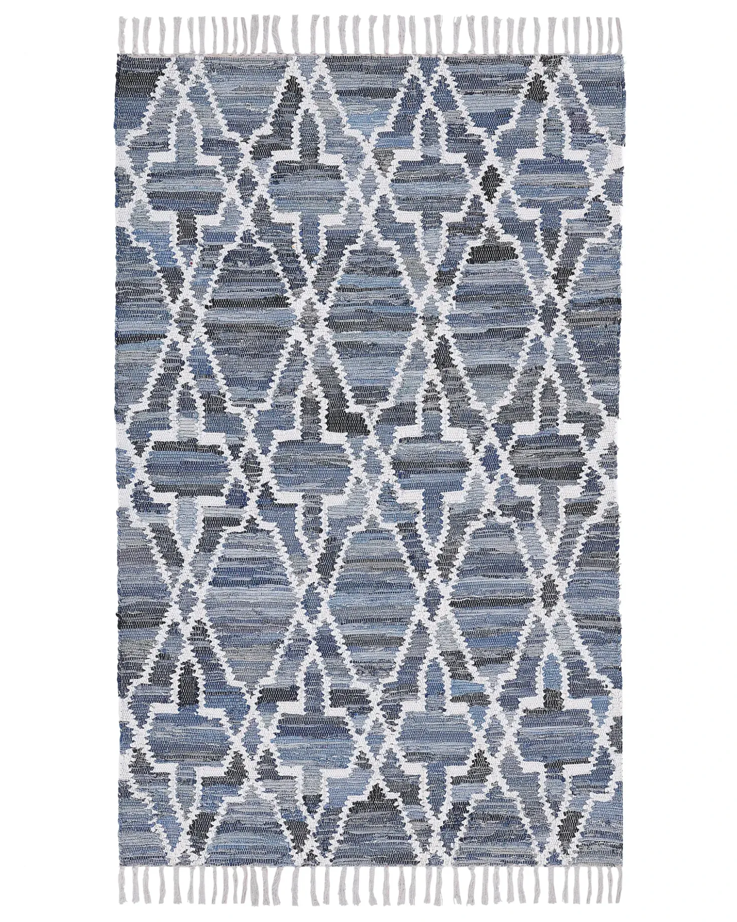 Gulvtæppe ADIYAMAN Blå 140 x 200 cm Bomuld