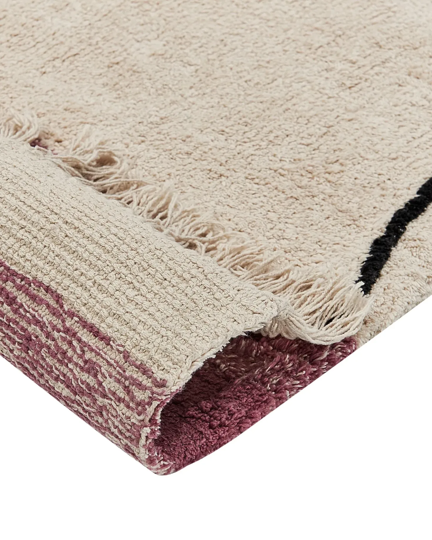 Gulvtæppe AFSAR Lys Beige 160 x 230 cm Bomuld