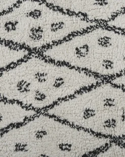 Gulvtæppe AGADIR Cremehvid 160 x 230 cm Bomuld