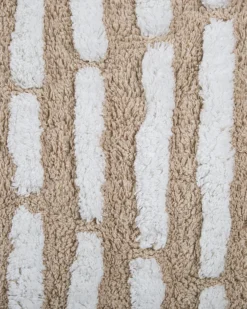 Gulvtæppe AHIRLI Beige 120 x 180 cm Bomuld