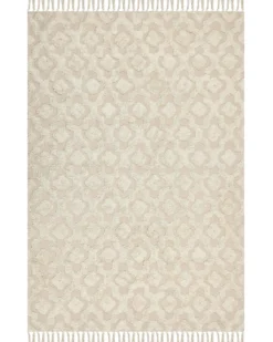 Gulvtæppe AKSARAY Beige 160 x 230 cm Bomuld