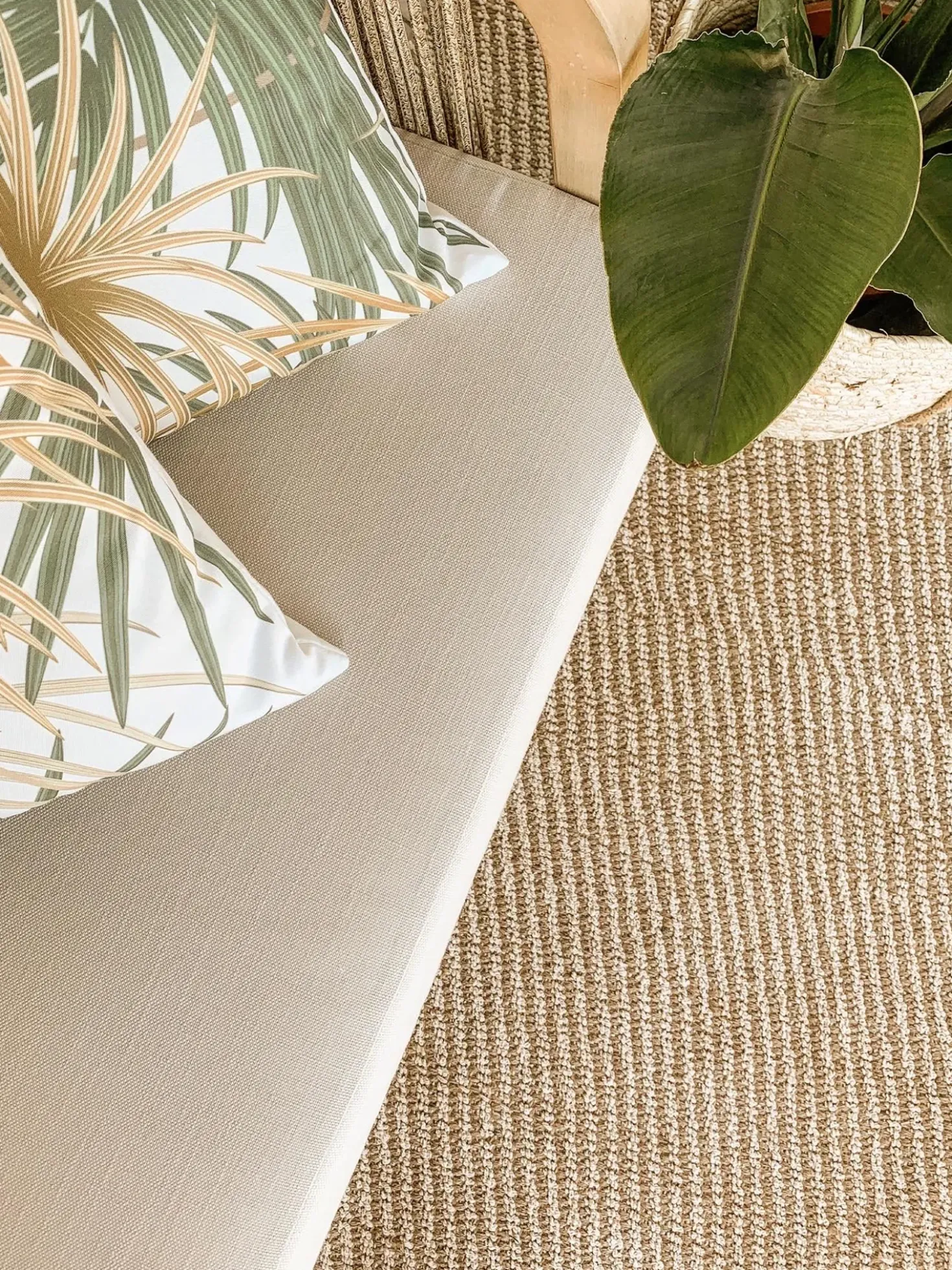 Gulvtæppe ALADAG Beige 140 x 200 cm Jute