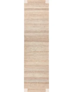 Gulvtæppe AMRAVATI Lys Beige 80 x 300 cm Jute