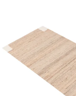 Gulvtæppe AMRAVATI Lys Beige 80 x 300 cm Jute