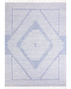 Gulvtæppe ANSAR Blå 160 x 230 cm Bomuld