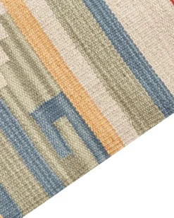 Gulvtæppe APARAN Beige 200 x 300 cm Bomuld Kelim