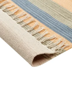 Gulvtæppe APARAN Beige 200 x 300 cm Bomuld Kelim