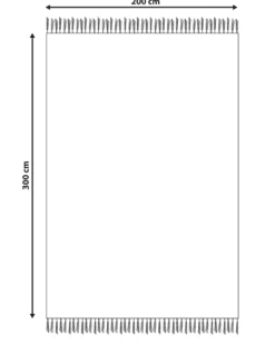 Gulvtæppe APARAN Beige 200 x 300 cm Bomuld Kelim