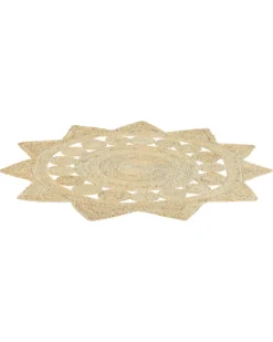 Gulvtæppe ARABAN Beige ø 120 cm Jute