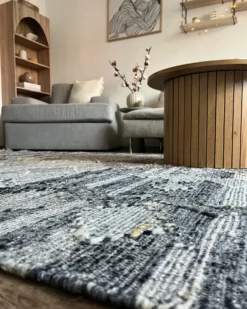 Gulvtæppe ARATASHEN Grå 200 x 300 cm Uld Kelim