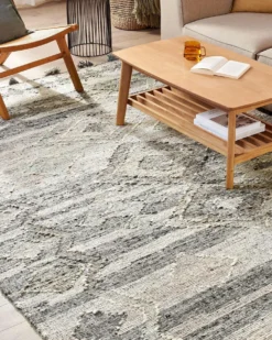 Gulvtæppe ARATASHEN Grå 200 x 300 cm Uld Kelim