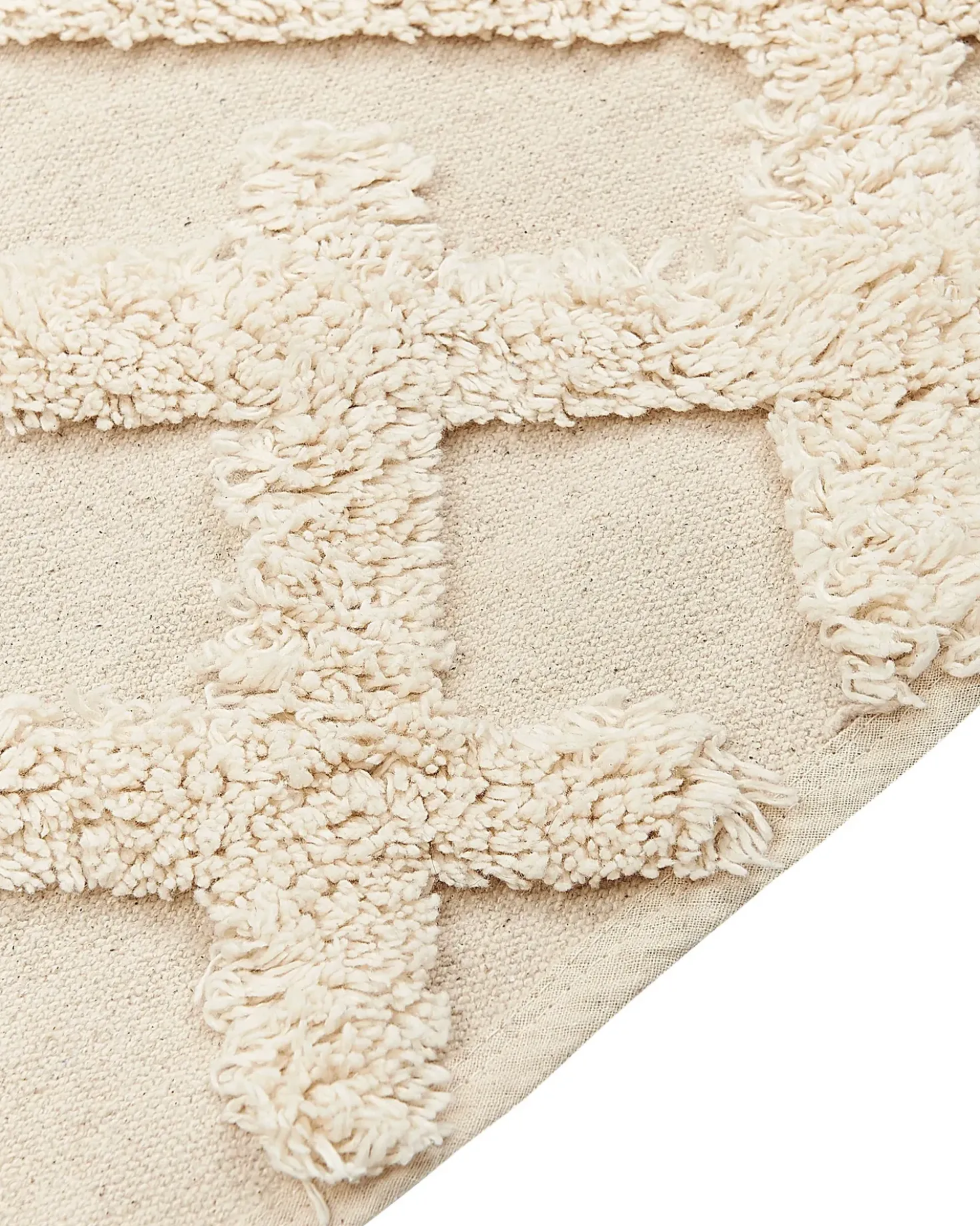 Gulvtæppe ARDAHAN Beige 80 x 150 cm Bomuld