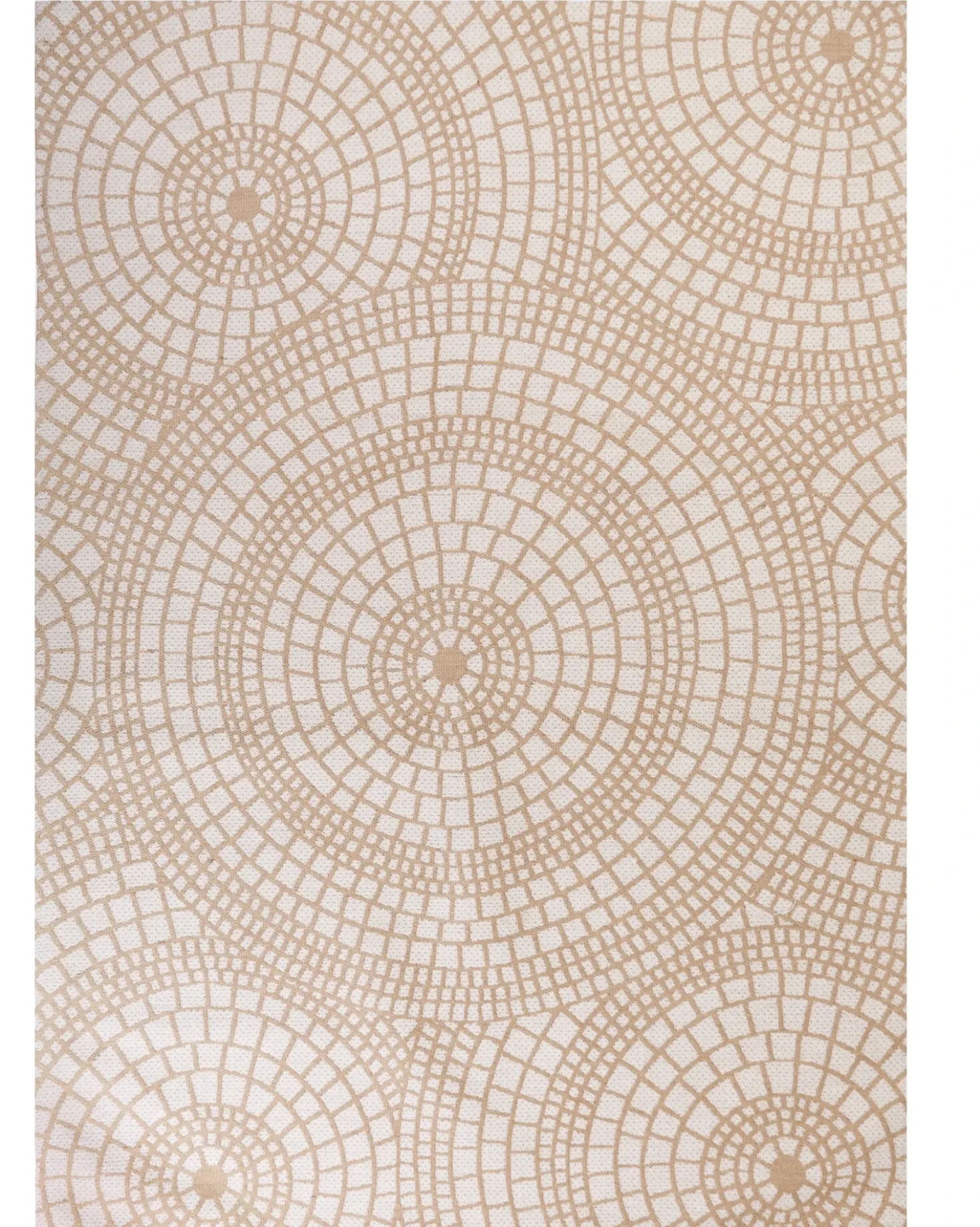 Gulvtæppe ARIBA Hvid Beige 160 x 230 cm Jute