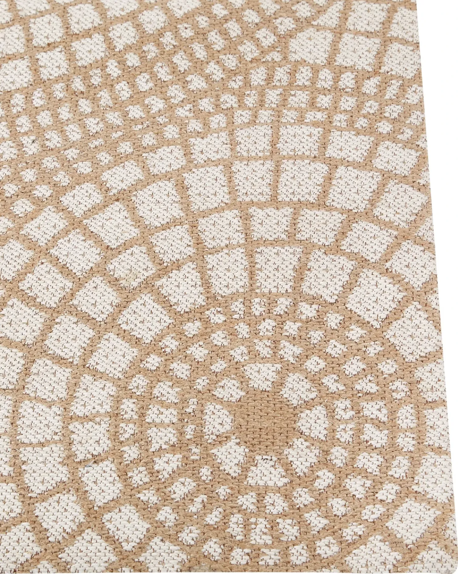Gulvtæppe ARIBA Hvid Beige 160 x 230 cm Jute