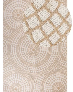 Gulvtæppe ARIBA Hvid Beige 160 x 230 cm Jute