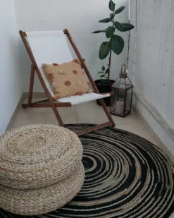 Gulvtæppe ARTORA Beige ø 140 cm Jute