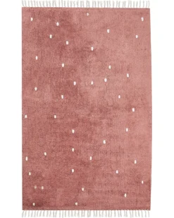 Gulvtæppe ASTAF Murstensrød 140 x 200 cm Bomuld