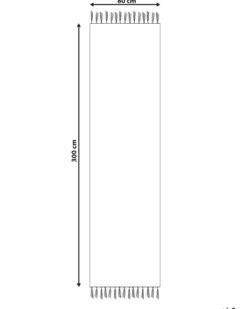 Gulvtæppe ATAN Multifarvet 80 x 300 cm Bomuld Kelim