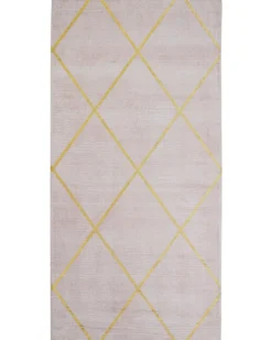 Gulvtæppe ATIKE Lyserød 80 x 150 cm Viskose