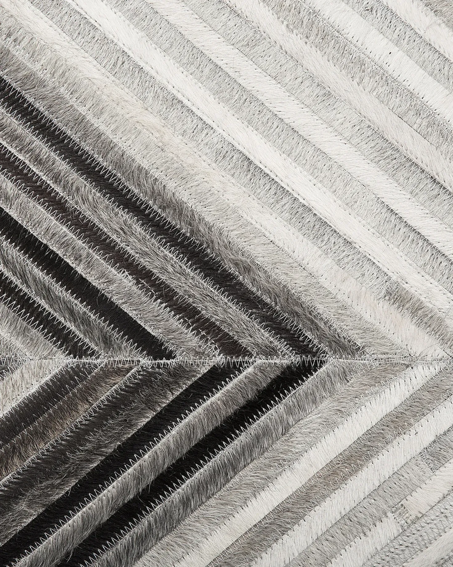 Gulvtæppe AYTEPE Grå 160 x 230 cm Ægte læder