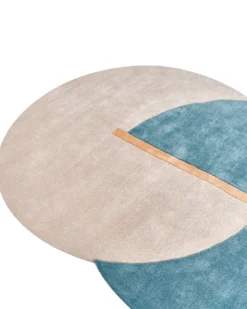 Gulvtæppe AYUJ Beige/ Blå 160 x 230 cm Viskose