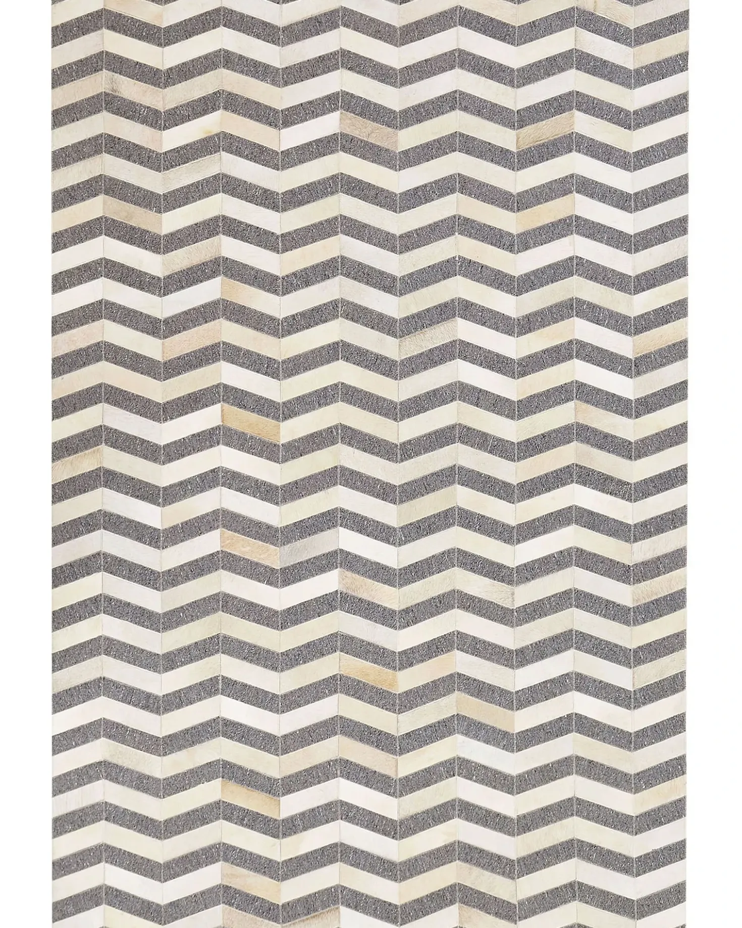 Gulvtæppe BAGGOZE Mørkegrå 160 x 230 cm Ægte læder