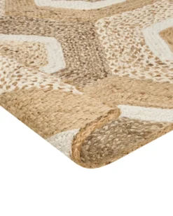 Gulvtæppe BASOREN Beige 160 x 230 cm Jute