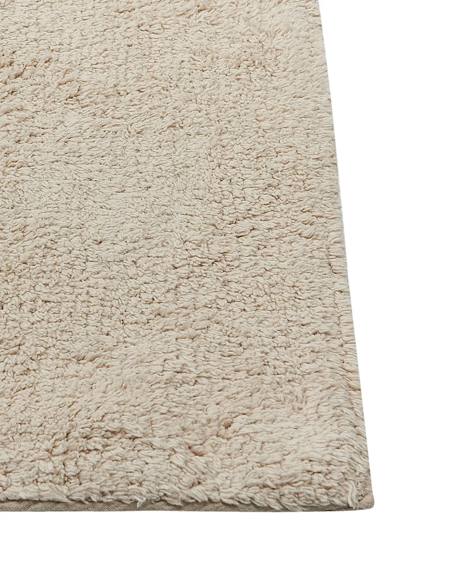 Gulvtæppe BAYIR Beige 160 x 230 cm Bomuld