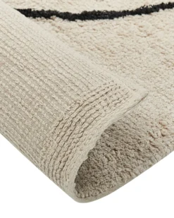 Gulvtæppe BAYIR Beige 160 x 230 cm Bomuld