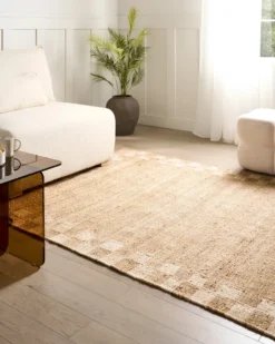 Gulvtæppe BEED Lys Beige 160 x 230 cm Jute