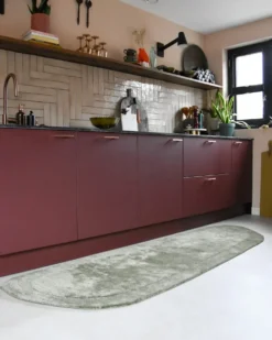 Gulvtæppe BERANI Lys Beige 80 x 250 cm Viskose