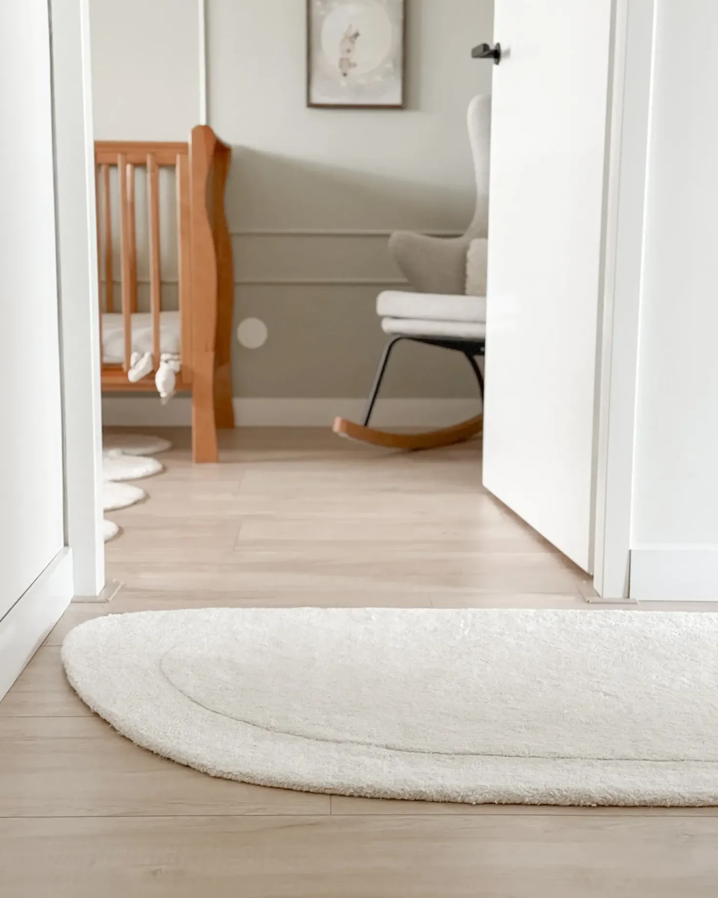 Gulvtæppe BERANI Lys Beige 80 x 250 cm Viskose