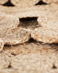 Gulvtæppe BIRECIK Beige ø 120 cm Jute