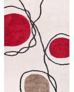 Gulvtæppe BOLAT Beige 160 x 230 cm Bomuld