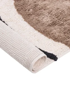 Gulvtæppe BOLAT Beige 140 x 200 cm Bomuld