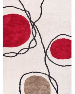 Gulvtæppe BOLAT Beige 140 x 200 cm Bomuld