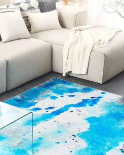 Gulvtæppe BOZAT Blå 160 x 230 cm
