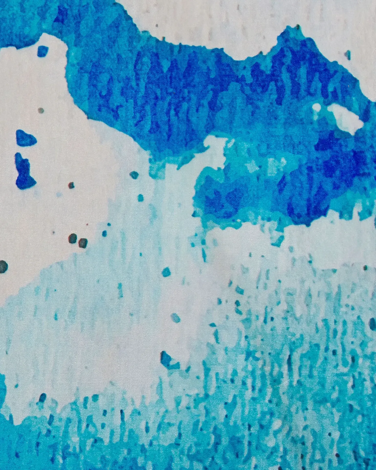 Gulvtæppe BOZAT Blå 160 x 230 cm