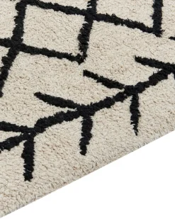 Gulvtæppe BOZKIR Beige 160 x 230 cm Bomuld