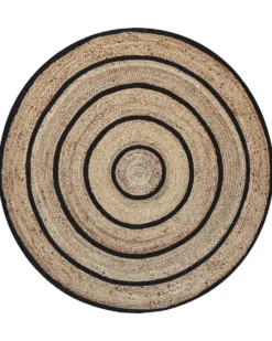 Gulvtæppe BUKSE Beige ø 140 cm Jute