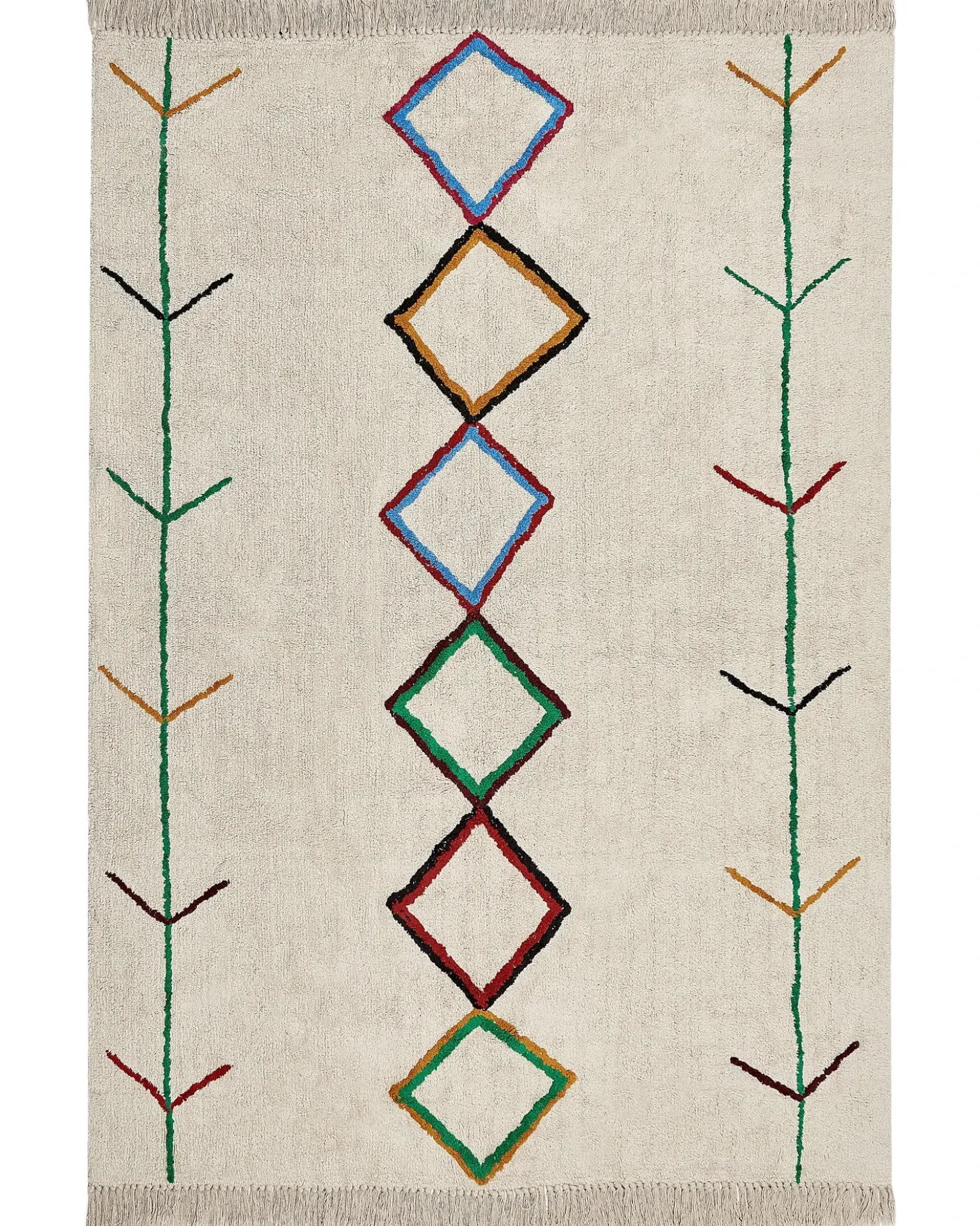 Gulvtæppe CETMI Beige 160 x 230 cm Bomuld