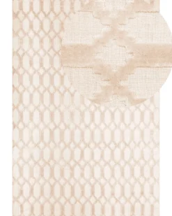 Gulvtæppe CIZRE Beige 160 x 230 cm Viskose