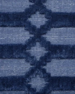 Gulvtæppe CIZRE Navy Blå 140 x 200 cm Viskose